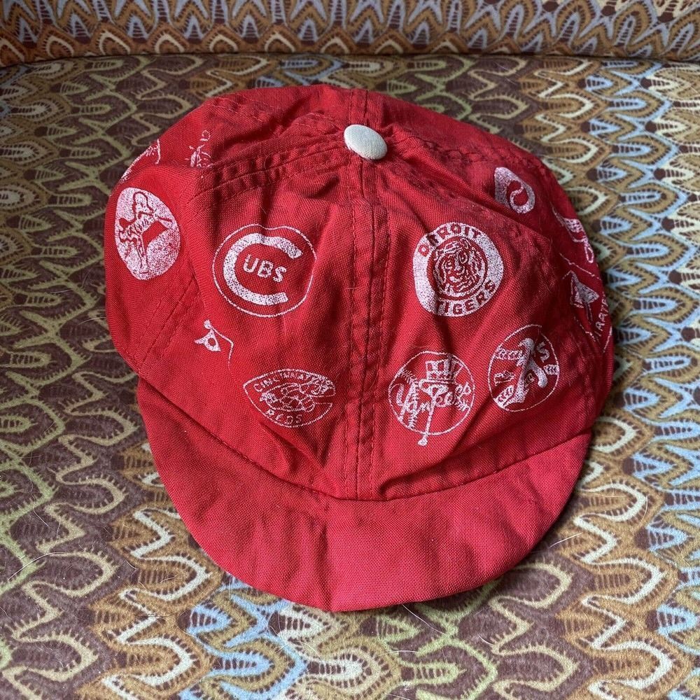 Vintage Baseball Cap Baby Youth NBL Teams Cubs White Sox Yankees Dodgers 60s